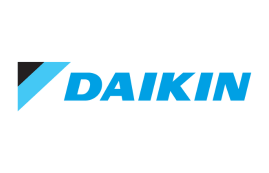 Logo van Daikin, een van de vaste leveranciers van Schilt